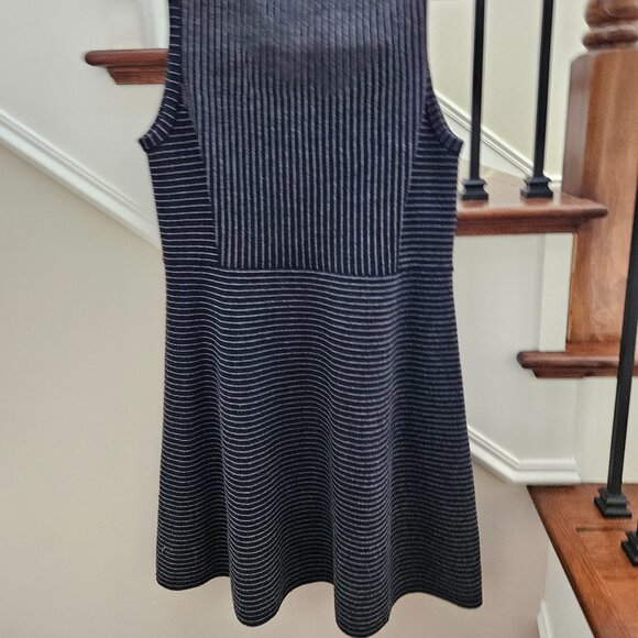 Theory Randria Evian Pinstripe Knit Dress - Picture 7 of 9